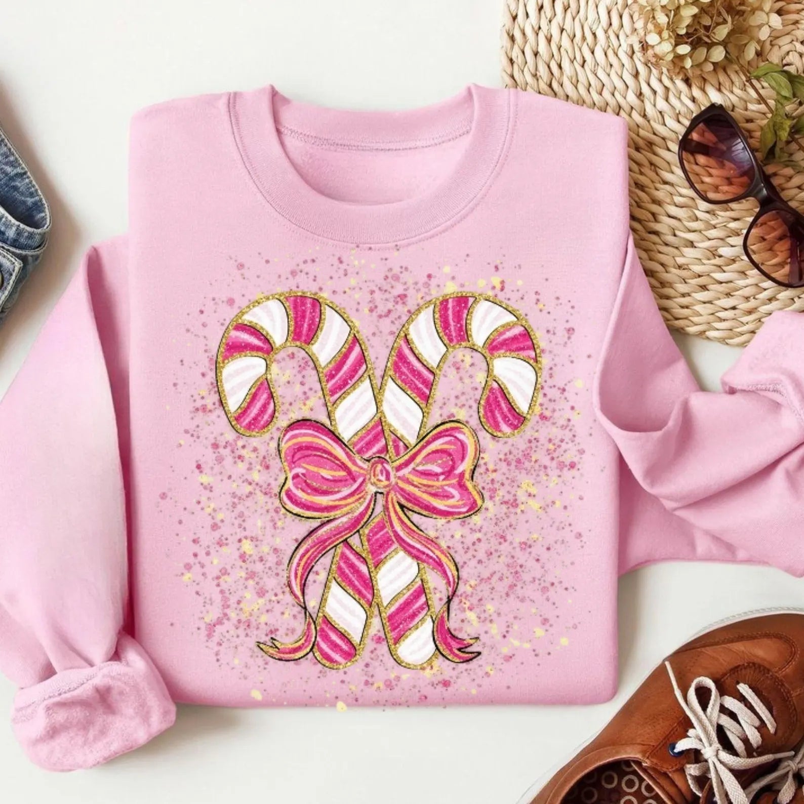 Pink Christmas Candy Cane